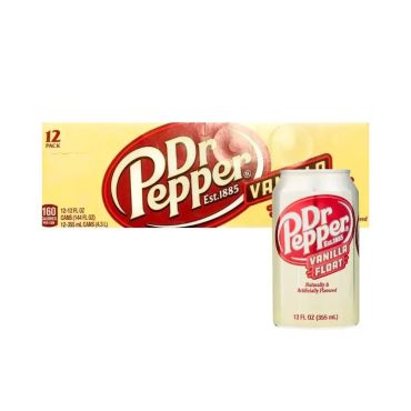 Dr Pepper Vanilla Float Can, 355Ml X 12Pcs